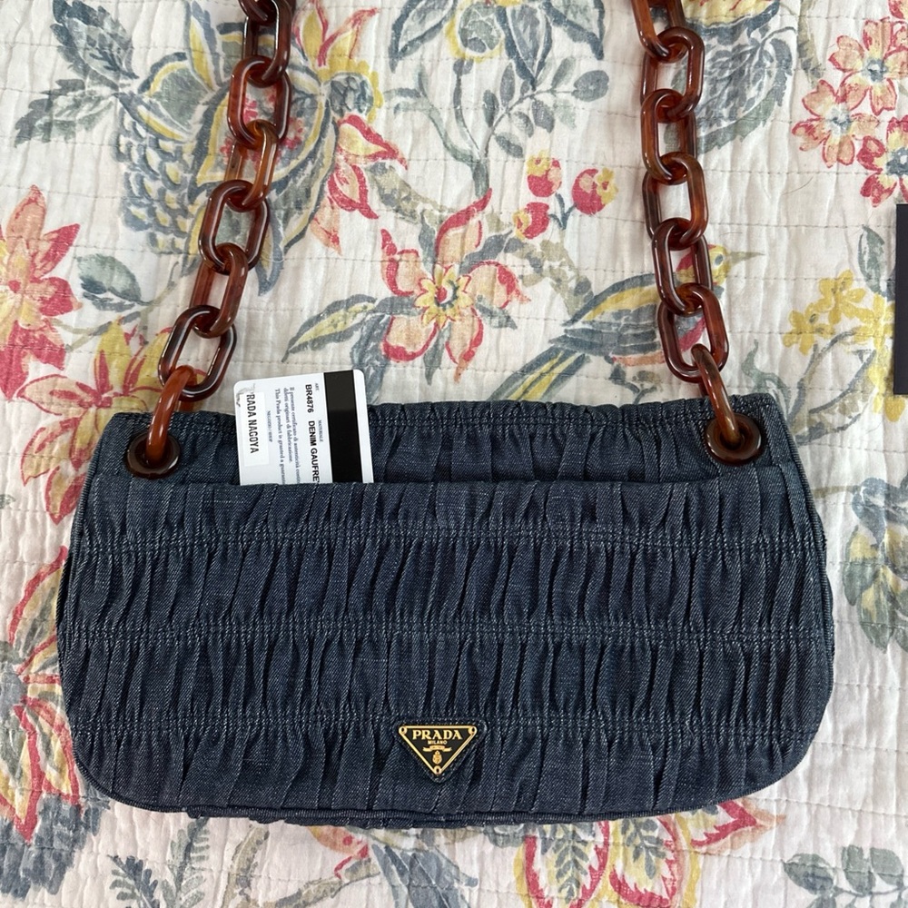 Prada Blue Shoulder Bag
